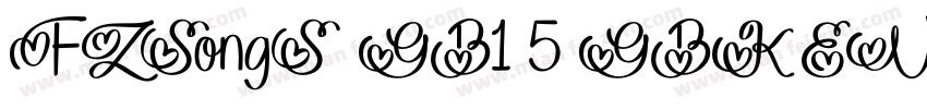 FZSongS  GB1 5 GBK EUC H字体转换